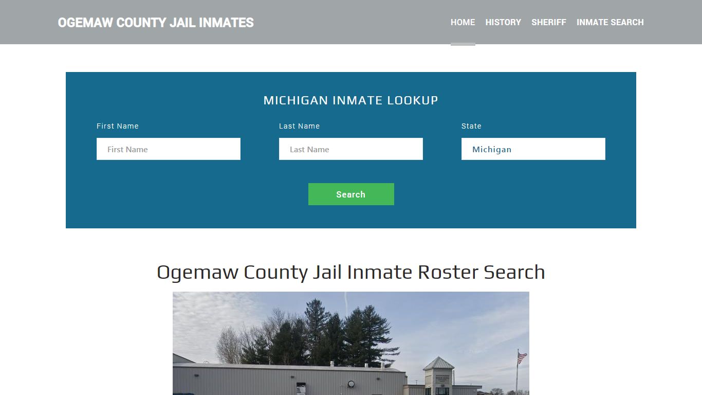 Ogemaw County Jail Inmate Roster Lookup, West Branch, MI